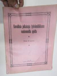 Kuvallisia julkaisuja työväenliikkeen vanhemmilta ajoilta - Sosialistin Kirjapaino-osuuskunta IL julkaisu