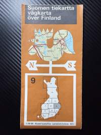 Suomen tiekartta alue 9