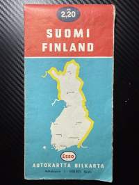 Suomi Finland autokartta