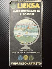Lieksa ympäristökartta -kartta