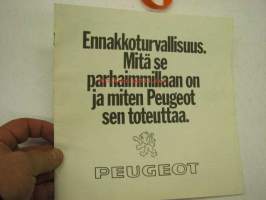 Peugeot ennakkoturvallisuus -myyntiesite