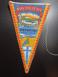 Rovaniemi, Napapiiri Arctic circle -matkailuviiri, isokoko / souvenier pennant