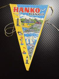 Hanko, Hangö -matkailuviiri, isokoko / souvenier pennant