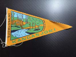 Suomussalmi, Kangasjoki camping -matkailuviiri, isokoko / souvenier pennant
