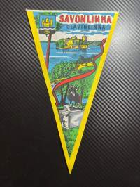 Savonlinna, Olavinlinna -matkailuviiri, isokoko / souvenier pennant
