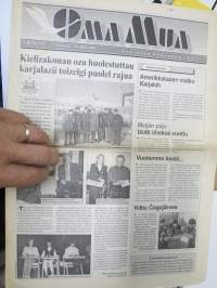 Oma Mua - Karjalan rahvahan lehti 2001 nr 14, Sulakuun 12. päivü; Kielizakonan osa, Amerikalazien matku Karjalah, Äijänpäivän pruazniekku, ym.