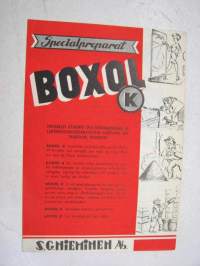 Boxol K -hyönteismyrkky, myyntiesite