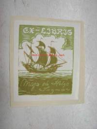 Ex Libris Maja och Helge Ingman (Turku) -kirjanomistajamerkki