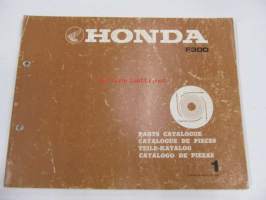 Honda Tiller F300 Parts catalogue 1 -varaosaluettelo