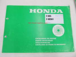 Honda Lawn mower F405, F405K1 Parts catalogue -varaosaluettelo