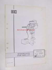 SBM Utombordsmotor / Outboardmotor typ 360 reservdelslista, spare parts list -moottori varaosaluettelo