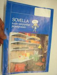 Sovella hyllyjärjestelmä 1970-luku -myyntiesite