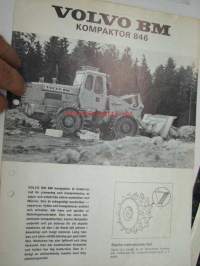 Volvo BM Kompaktor 846 kaatopaikkajyrä / kauhakone -myyntiesite