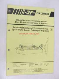 JF Skiveslåmaskine - Disc mover - Scheibenmäher - Faucheuse à disques GX 2400S Spare Parts List 3 -niittokone varaosaluettelo