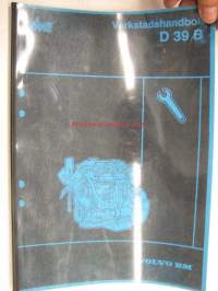 Volvo BM / VME D 39 B Verkstadshandbok -korjaamokäsikirja ruotsiksi