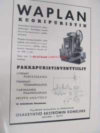 Waplan kuoripuristin Oy Ekströmin koneliike myyntiesite