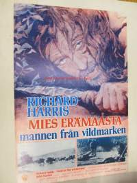 Mies erämaasta - Mannen från vildmarken -elokuvajuliste, Richard Harris, John Huston, Richard Sarafian