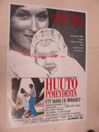 Huuto pimeydestä - Ett skrik ur mörkret -elokuvajuliste, Meryl Streep, Sam Neill, Fred Schepisi