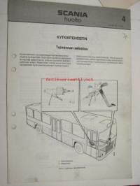 Scania huolto 4 T-sarjan kytkintehostin, toiminnanselostus -korjaamokirjasarjan osa