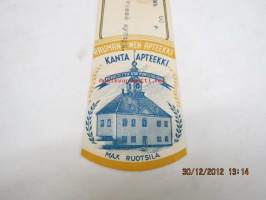 Rauman I:nen Apteekki - Kanta Apteekki, Rauma, 8.1.1947-apteekkisignatuuri