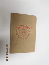 Helsingfors Aktiebank Sparkassebok / säästökirja, Evy Hellsten