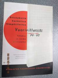 Paraisten Kalkkivuori Oy Vuorivillatiili -myyntiesite