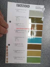 Standox Rootes / Chrysler UK 8 värimallit 1973 lisäykset mallikirjaan