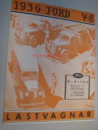 Ford V-8 1936 lastvagnar -kuorma-autot, myyntiesite ruotsiksi