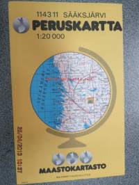 Sääksjärvi 1143 11 Peruskartta 1:20 000