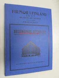 Firmor i Finland 1937 - Balanser och kritiker