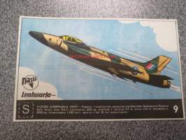 Nasta(-lehti) lentosarja nr 9 Vickers Supermarine Swift -keräilykuva