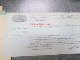 Fraktsedel Segel Schiffe