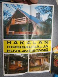 Hakalan hirsisauna- ja huvilaveistämö -myyntiesite