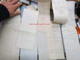 Vekselilomakkeita 1800-luvulta 10 kpl