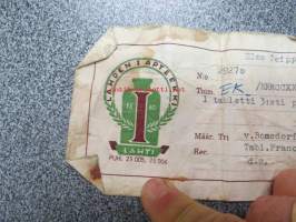 Lahden I Apteekki, Lahti, 9.5.1960 -apteekkisignatuuri