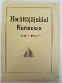 Herättäjäjuhlat Nurmossa 6-8.7.1948 -esite
