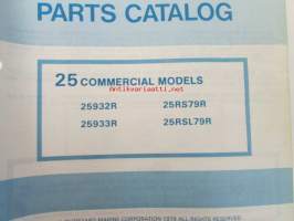 Johnson 25hp 1979 Parts book models 25932R, 25RS79R, 25933R, 25RSL79R