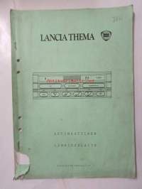 Lancia Thema -Automaattinen lämmityslaite, sähkökytkentäkaaviot