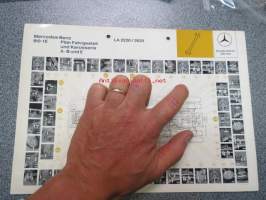 Mercedes-Benz LA 2220 / 2620 910-1E Plan Fahrgestell und Karosserie -rakennepiirustus