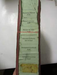 Audi Workshop manual 1968 (käsittää osat AT, V, B/Rä, L, K, Ap, Ku, E; katso kuvasta 2 yksilöllisemmät tiedot tiedot.