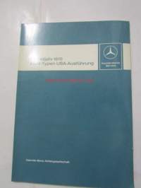 Daimler-Benz Modelljahr 1970 PKW-Typen USA-Ausfuhrung.