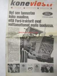 Koneviesti 1970 nr 10 -mm. Lehmät liukuhihnalla, Emakot häkeissä ja porsaat pattereissa, Kasvinsuojeluruiskun kunnostus, Silppurit tekniset tiedot ja kuvat,