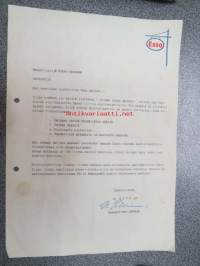 Esso vihreää mottoripetroolia -myyntiesite