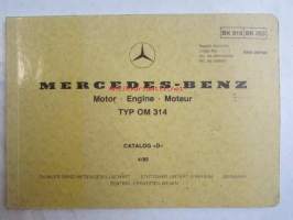 Mercedes-Benz Motor - Engine - Moteur TYP OM 314 Catalog D 4/82, BK 018, BK 253