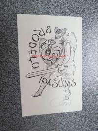 Ex Libris Brodelu Ipasums -kirjanomistamerkki