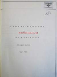 Schönling Betriebsanleitung Operating instructions for Sweeping vehicle Schönling system Type