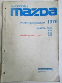 Mazda 1300, 818, 616, 929 Rakennemuutoksia 1976