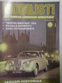 Mobilisti 1990 nr 5 -Lehti vanhojen autojen harrastajille, sisällysluettelo löytyy kuvista.