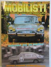 Mobilisti 2004 nr 1 -Lehti vanhojen autojen harrastajille, sisällysluettelo löytyy kuvista. Citroën DS 2 l Pallas 1966, Ford Consul Capri
