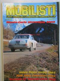 Mobilisti 2004 nr 2 -Lehti vanhojen autojen harrastajille, Katso sisällysluettelo .Fiat 1500 Cabriolet 1964, Volvo Titan Turbo 1962, Triumph 6T Thunderbird 1953